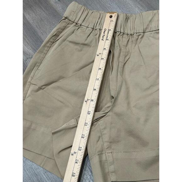 Everlane Womens Khaki Elastic Waist High Rise The Easy Chino Shorts Size X-Small - Picture 9 of 9
